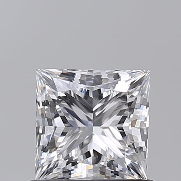 0.74 Carat Princess Cut Lab-Created Diamond For Sale