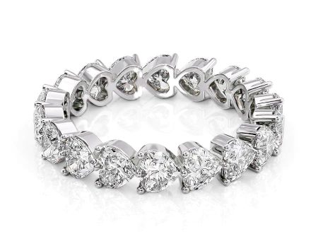 3ct Heart Shared Prong Eternity on Sale