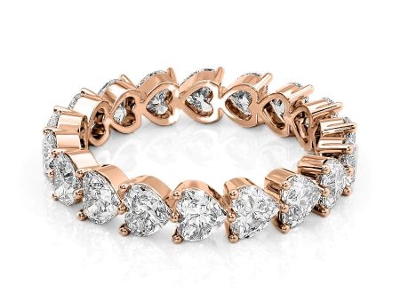 3ct Heart Shared Prong Eternity Hot on Sale